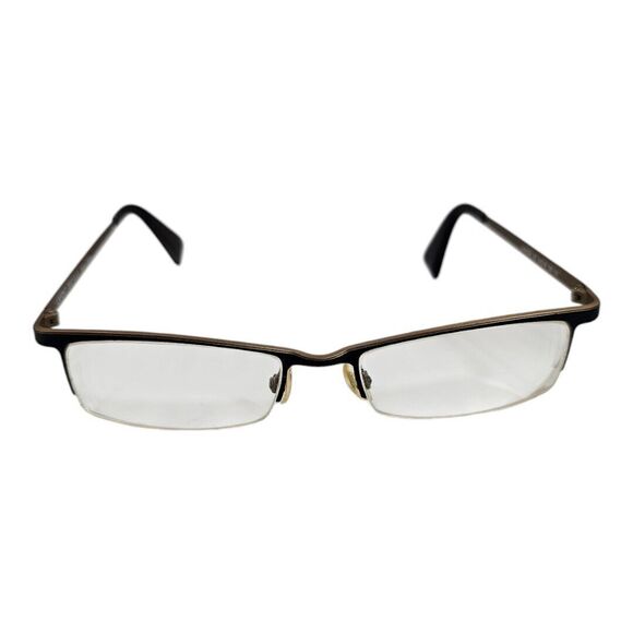 LAFONT CANADA 181 ISSY & LA BLACK SEMI-RIMLESS EYEGLASS 135 50-18 FRAMES ONLY - Picture 1 of 12